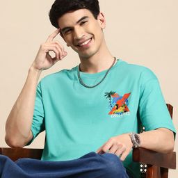 Mast & Harbour Printed Relaxed Fit T-shirt-image-48