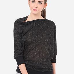 Porsorte Women Black Self Design Sweatshirt-image-56