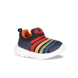 Bubblegummers Boys Multicoloured Striped Slip-On Sneakers-1