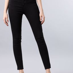 Basics By Tokyo Talkies Women Black Skinny Fit Mid-Rise Clean Look Stretchable Jeans-picture-40