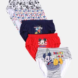 Bodycare Boys Pack Of 5 Assorted Mickey Mouse Basic Briefs KIA9406-PK001-image-55