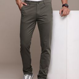 WROGN Men Slim Fit Chinos-image-42