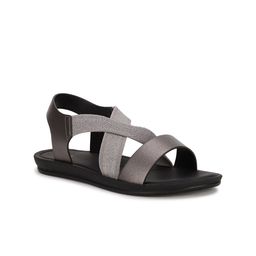 Bata Women Grey Open Toe Flats-11