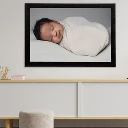 eCraftIndia Multicolored Baby Painting Wall Art With Frame-image-67