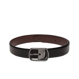 Teakwood Leathers Men Black & Brown Solid Reversible Leather Belt-picture-29