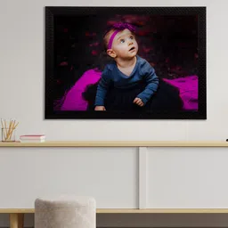 eCraftIndia Multicoloured Cute Baby Satin Matt Texture UV Art Painting-image-57