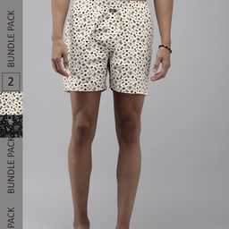 Roadster Men Pack Of 2 Printed Pure Cotton Boxers-image-9