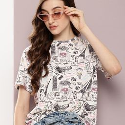 Kook N Keech Women Graphic Printed T-shirt-image-38