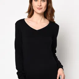 98 Degree North Women Black Solid Pullover Sweater-image-64