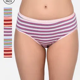 Bodycare Women Pack Of 6 Assorted Hipster Briefs 9299-picture-11