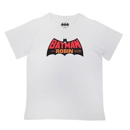 Batman Boys White Typography Printed Casual T-shirt-image-96