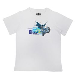Batman Boys White Typography Printed T-shirt-image-98