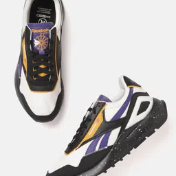 Reebok Classic Unisex White & Purple Self Checked CL Legacy AZ Sneakers-image-41