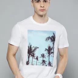 Indian Terrain Tropical Print Pure Cotton T-shirt-image-27