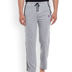 VIMAL JONNEY Men Grey Melange Solid Lounge Pant-image-4