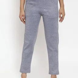 TAG 7 Women Grey Woolen Ankle-Length Leggings Pants-image-10