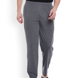 VIMAL JONNEY Grey Solid Lounge Pants DD10ANTHRA-image-34