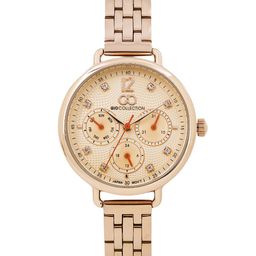 GIO COLLECTION Women Rose Gold-Toned Textured Analogue Watch G2037-44-image-27