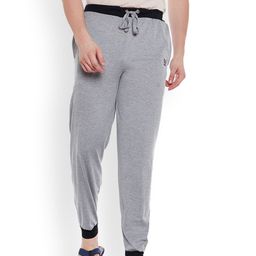 VIMAL JONNEY Men Grey Melange Solid Lounge Pant-image-32