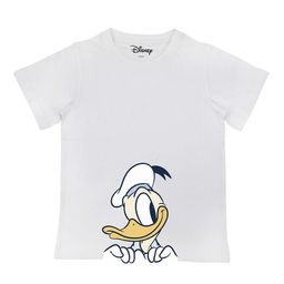 Disney by Wear Your Mind Boys WhiteYellow Donald Duck Printed Cotton Pure Cotton T-shirt-image-53
