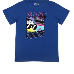 Disney by Wear Your Mind Boys Blue Typography Printed Applique T-shirt-picture-48