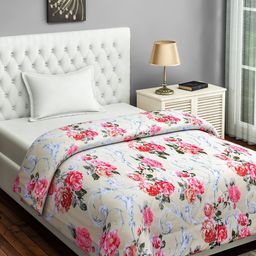 SWAYAM Multicoloured Floral AC Room 150 GSM Single Bed Comforter-14