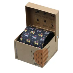 Tossido Black Printed Broad Tie-picture-20