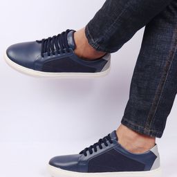 FAUSTO Men Contrast Sole Lightweight Sneakers-39