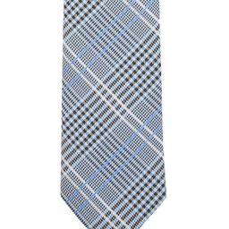 The Tie Hub Blue & White Checked Broad Tie-image-86