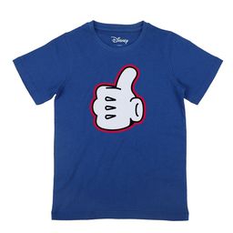 Disney by Wear Your Mind Boys Blue Mickey Mouse Printed Cotton Pure Cotton T-shirt-image-116