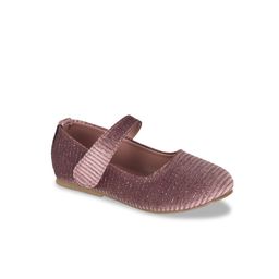 In Fashion By Solly Dolly Girls Rose Gold Striped Ballerinas-image-60