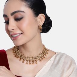 GRIIHAM Gold-Plated AD-Studded Jewellery Set-image-23