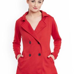 Belle Fille Red Overcoat-image-0