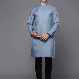 Indo Era Men Mandarin Collar Kurta-picture-58