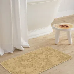 Saral Home Beige Sirie Anti-Skid Bath Rug-picture-21
