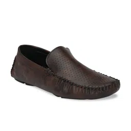 Azzaro Black Men Brown Lightweight Loafers-image-13