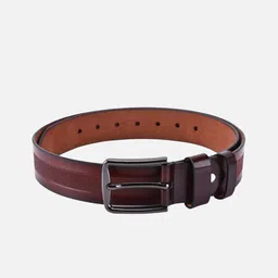 BuckleUp Men Brown Textured Belt-image-24