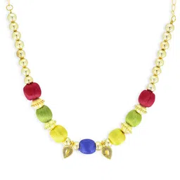 AKSHARA Girls Multicolored Handcrafted Necklace-image-6