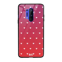 DailyObjects Pink & White Berry Heart OnePlus 8 Pro Glass Case Cover-picture-28