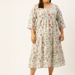 theRebelinme Plus Size Floral A-Line Midi Dress-picture-27