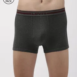 Levis Men Pack of 2 Solid Cotton Rib Ultrasoft Waistband with Shorter Length Trunk-picture-22