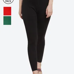 GRACIT Women Pack of 3 Solid Ankle-Length Leggings-picture-20