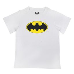 Batman Boys White Batman Printed Pure Cotton T-shirt-image-37