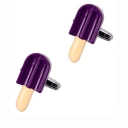 Tossido Men Purple Quirky Cufflinks-image-8