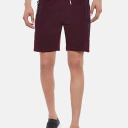 Ajile by Pantaloons Men Maroon Solid Slim Fit Sports Shorts-image-88