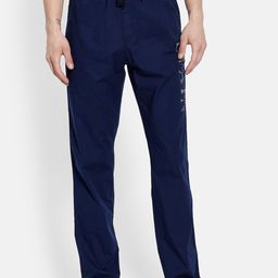 Octave Men Blue Solid Cotton Track Pants-image-59