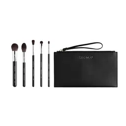 Sigma Beauty Signature Makeup Brush Set with Pouch - Black-image-21