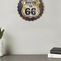 Art Street Brown Route Us 66 Printed Wall Decor-image-98