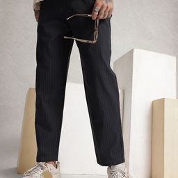 WROGN Men Striped Oversized Trousers-image-79