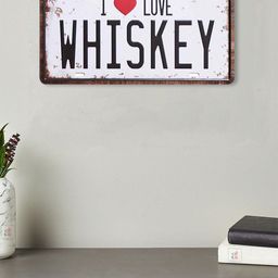 Art Street White I Love Whiskey Wall Decor-picture-16